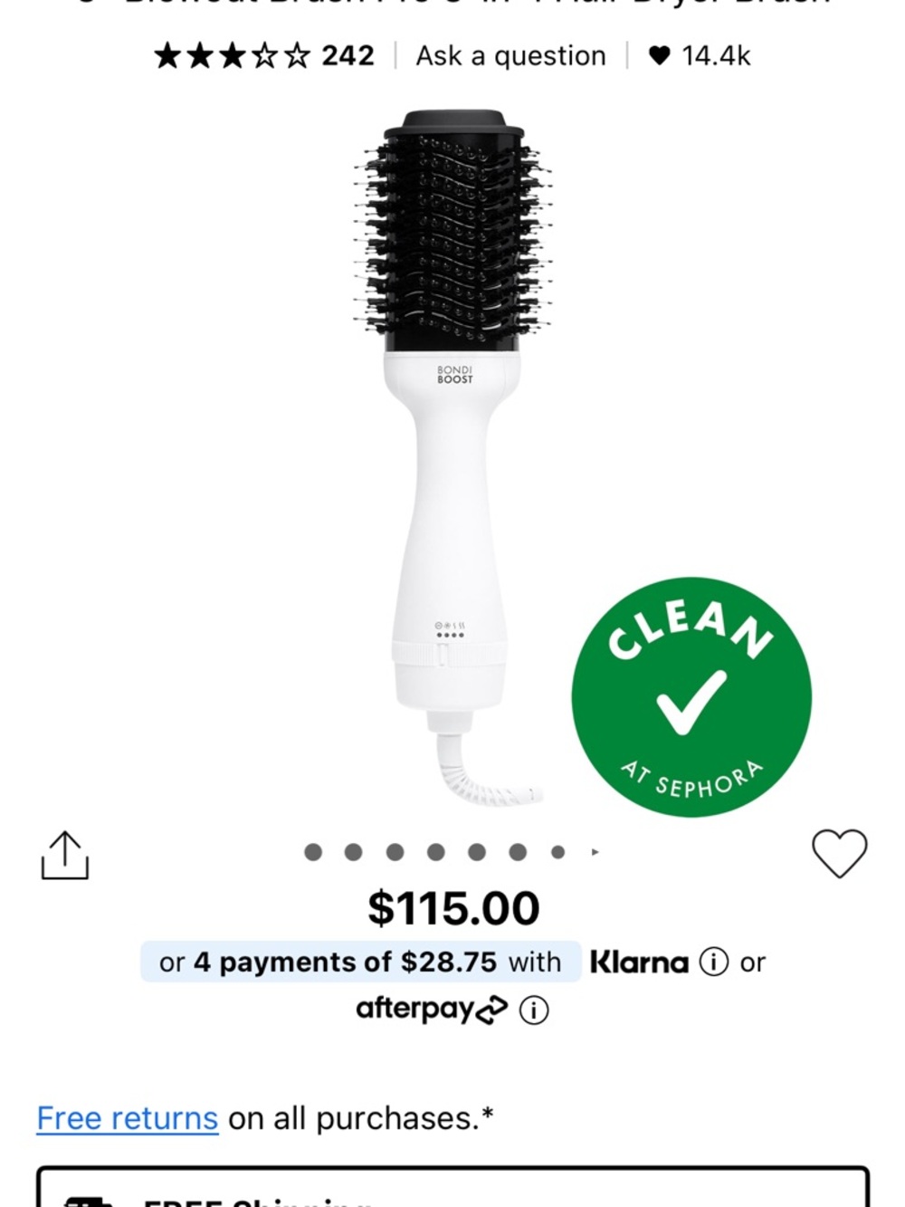 Bondi Boost Blow Out Styling Brush